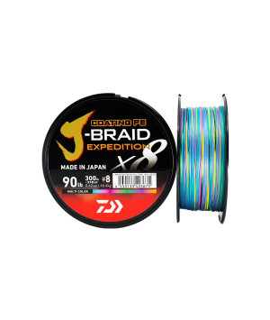 DAIWA J-BRAID EXPEDITION 300M MULTI COLOR