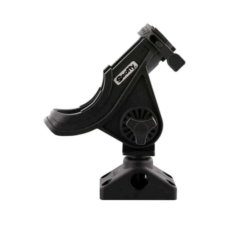 SCOTTY 280 BAITCASTER / SPINNING ROD HOLDER WITH COMBINATION SIDE/DECK MOUNT
