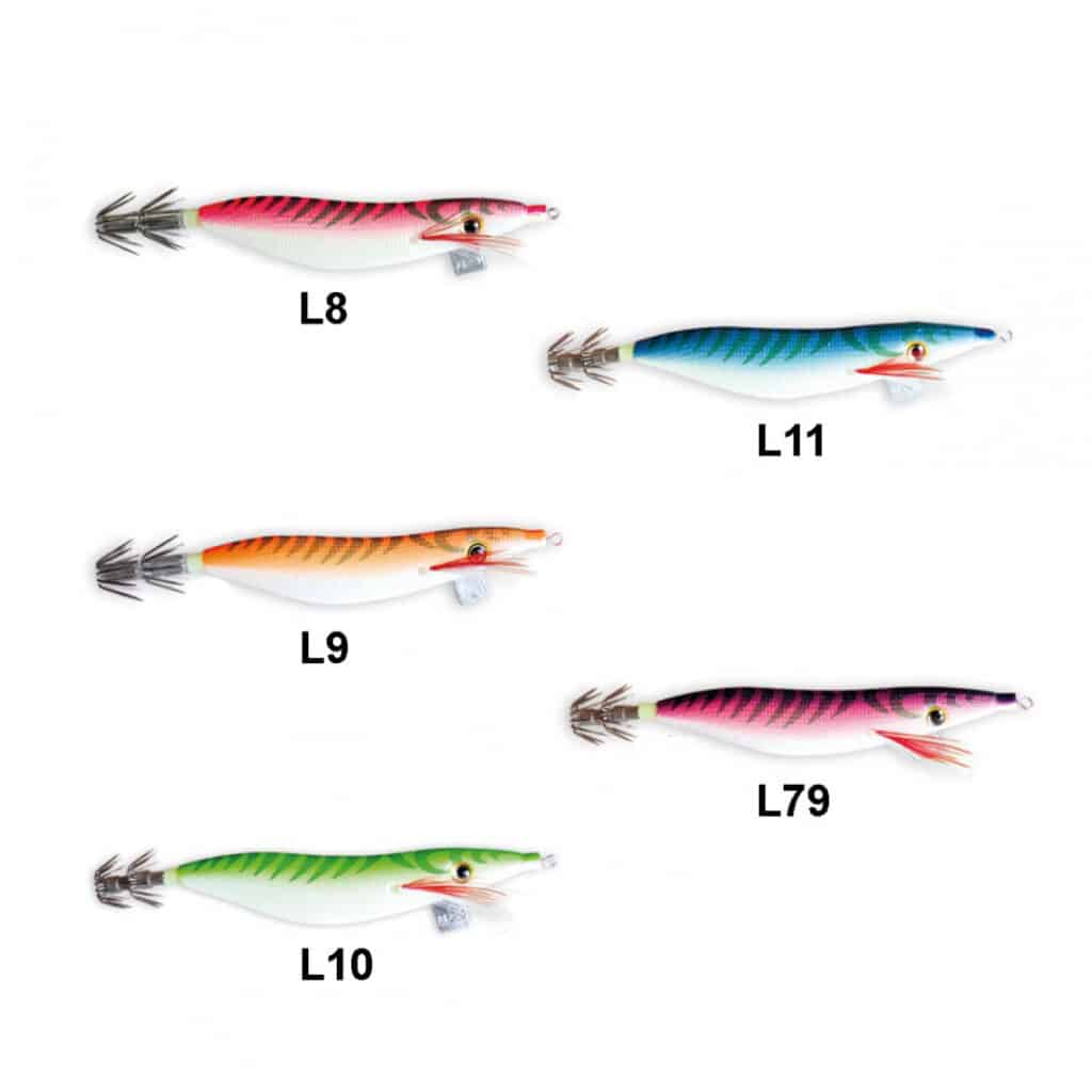 EGING YO-ZURI-SQUID JIG SUPER CLOTH COLORI