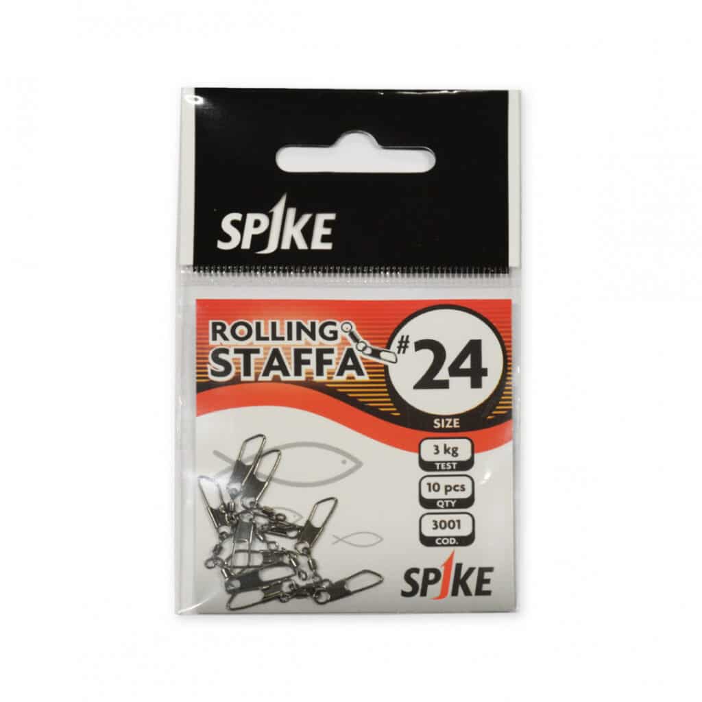 girella con moschettone rolling staffa