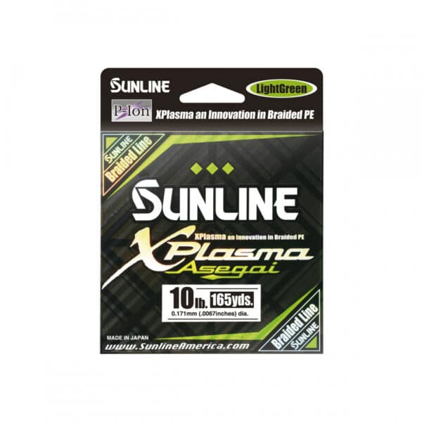 SUNLINE XPLASMA ASEGAI BRAIDED LINE 150M LIGHT GREEN-18683