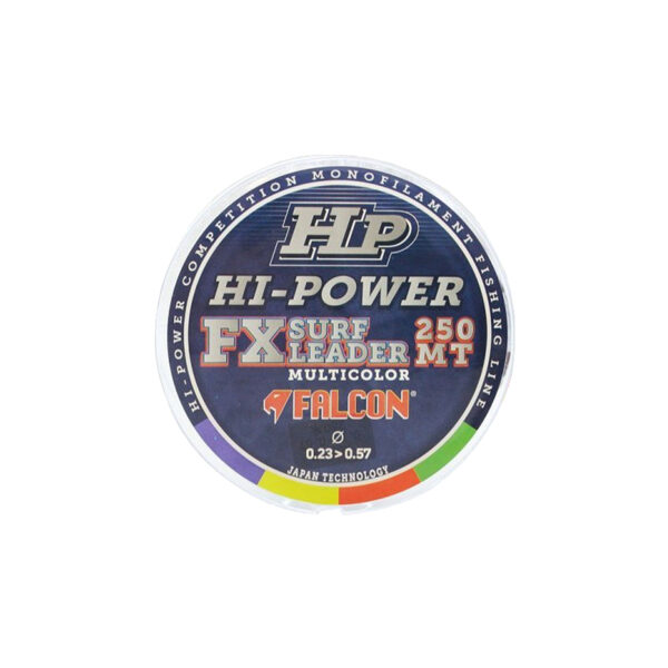 FALCON FX SURF LEADER CON DOPPIO SHOCK LEADER 250M MULTI COLOR-0