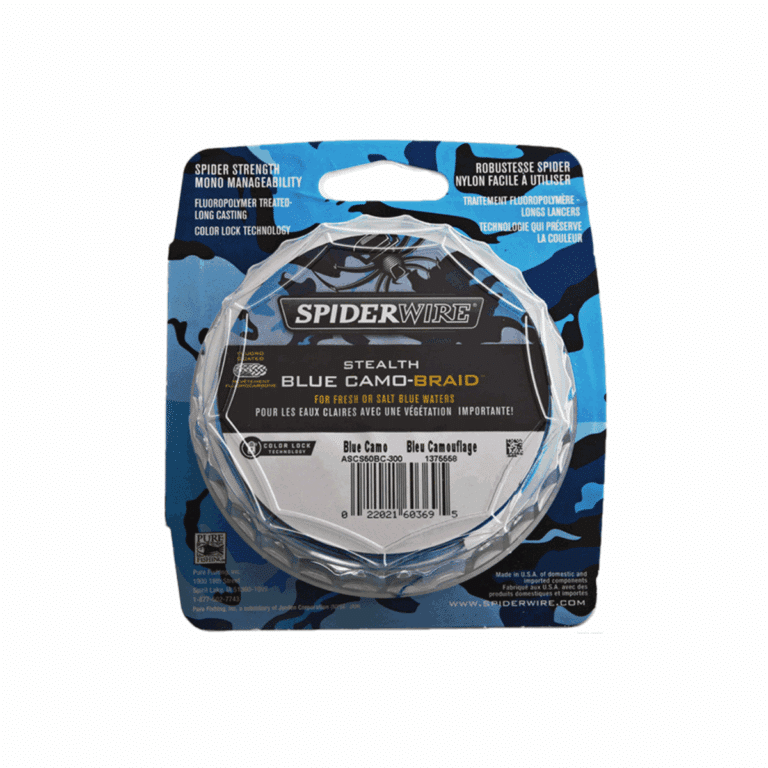 SPIDERWIRE STEALTH BLUE CAMO BRAID 270M-0