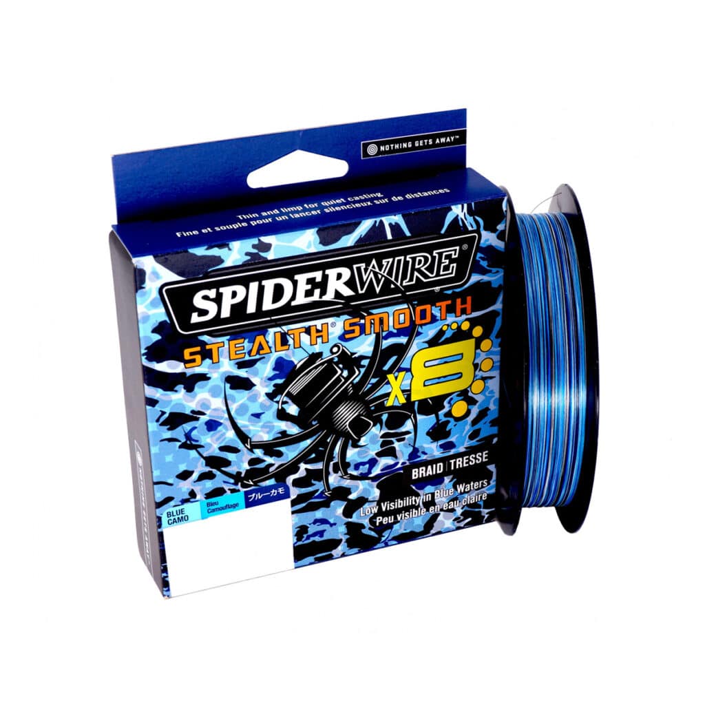 SPIDERWIRE STEALTH SMOOTH 8 BRAID 150M BLUE CAMO-0
