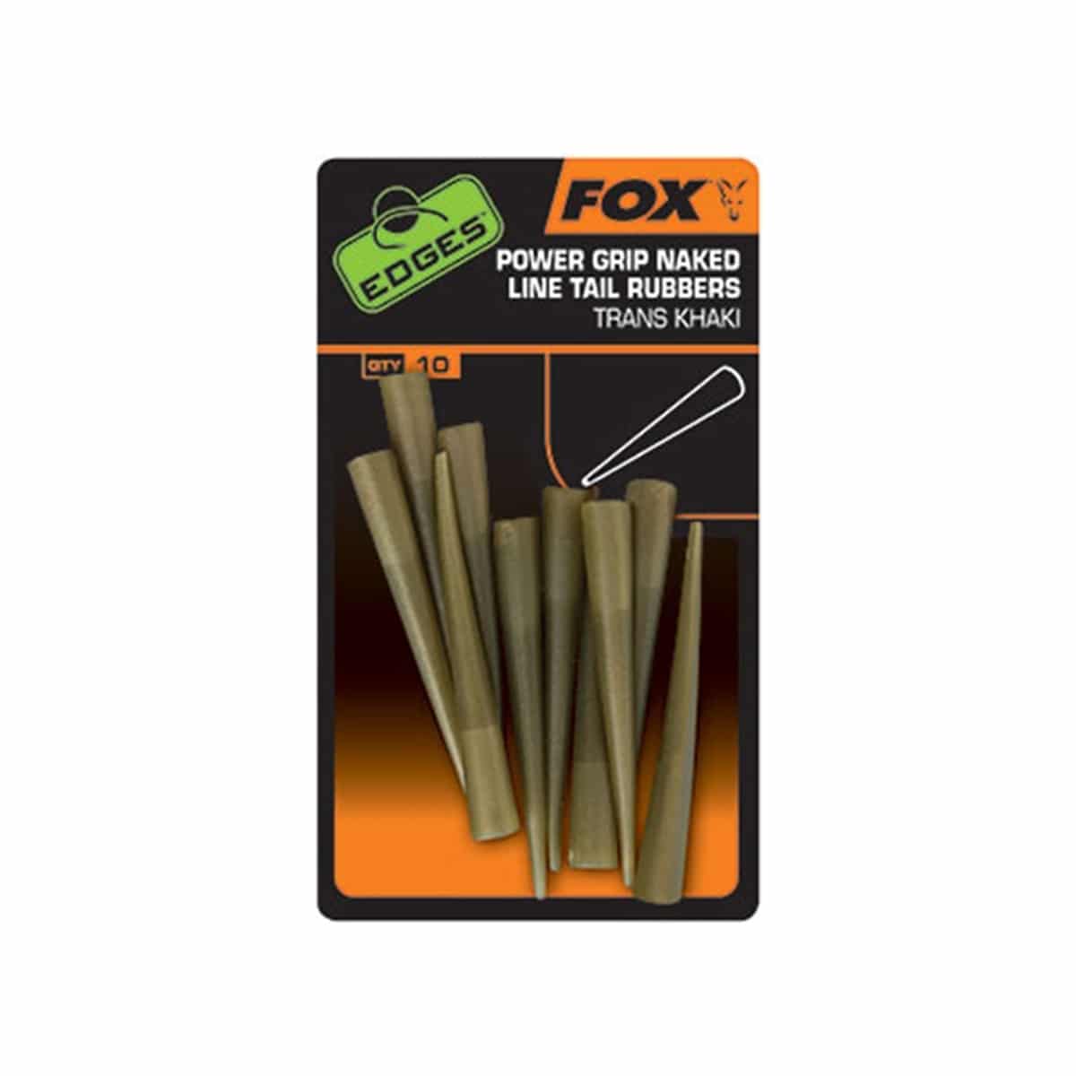FOX POWER GRIP NAKED TAIL RUBBERS FOX POWER GRIP NAKED TAIL RUBBERS