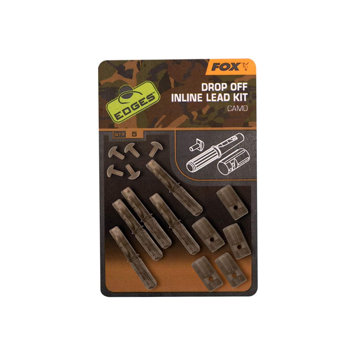 FOX EDGES CAMO INLINE LEAD DROP OFF KITS FOX EDGES CAMO INLINE LEAD DROP OFF KITS