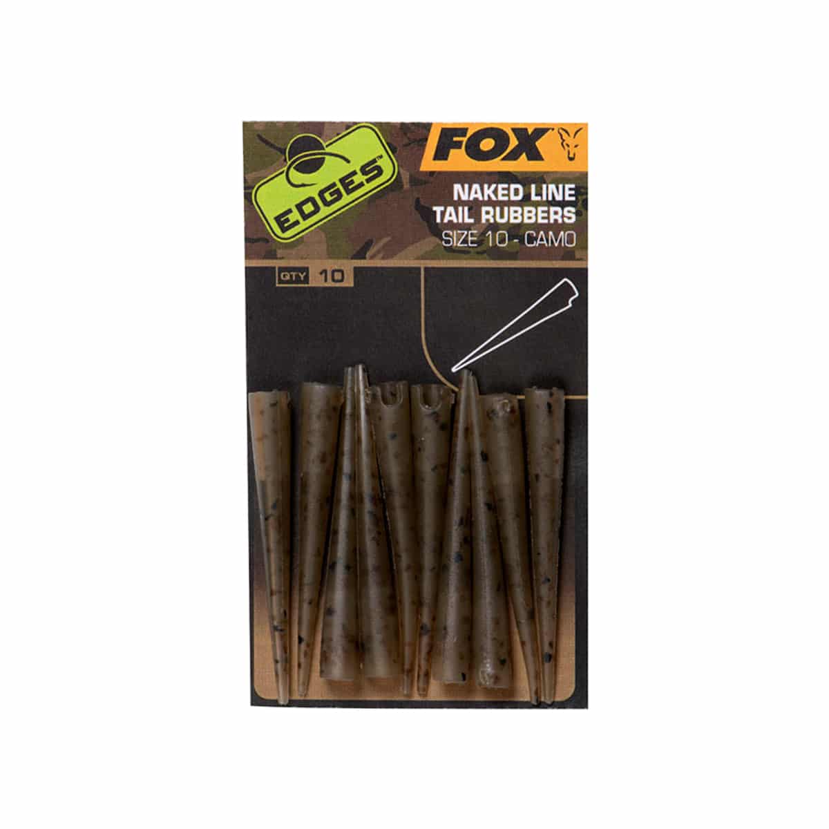FOX EDGES CAMO NAKED LINE TAIL RUBBERS FOX EDGES CAMO NAKED LINE TAIL RUBBERS