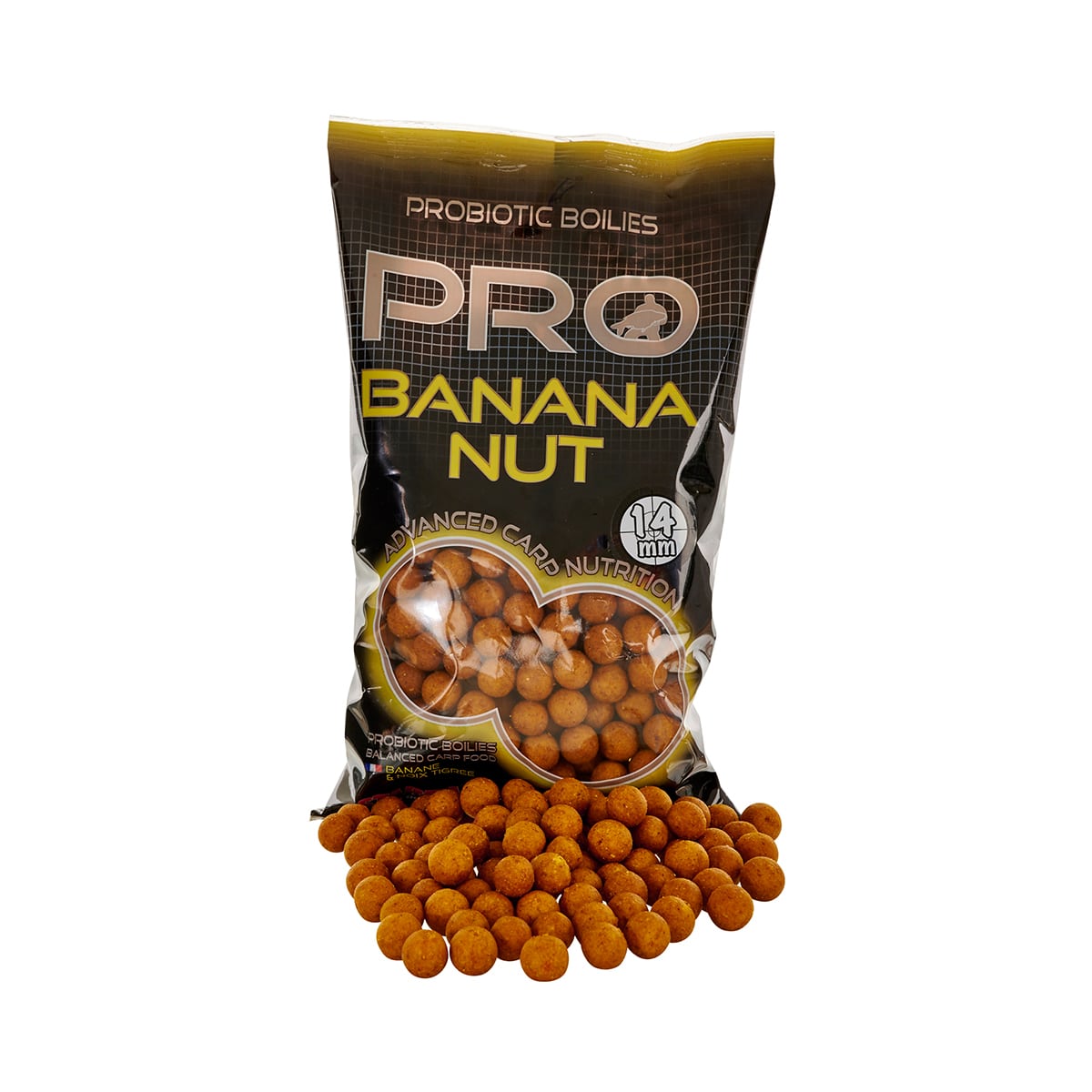 STARBAITS PROBIOTIC PRO BANANA NUT BOILIES 800G STARBAITS PROBIOTIC PRO BANANA NUT BOILIES 800G