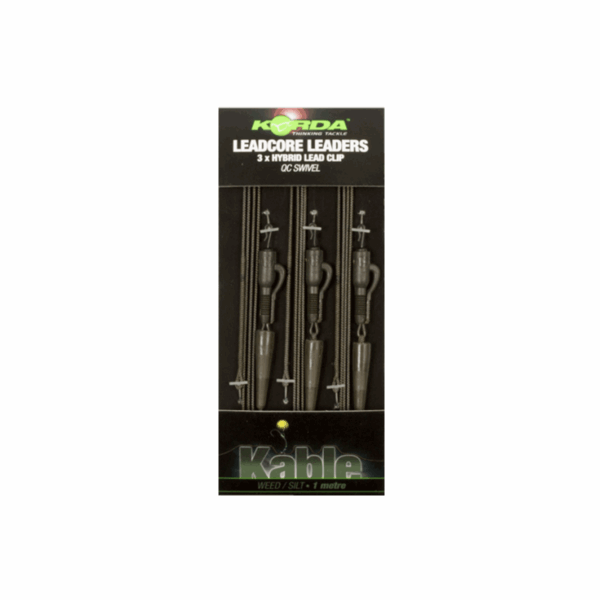 KORDA LEADCORE LEADER HYBRID LEAD CLIP QC