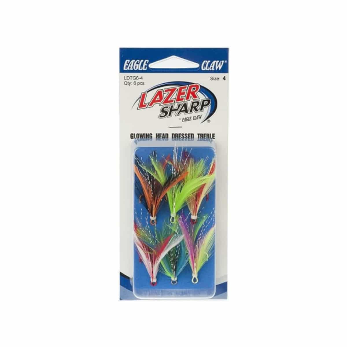 EAGLE CLAW GLOWING HEAD DRESSED TREBLE EAGLE CLAW GLOWING HEAD DRESSED TREBLE