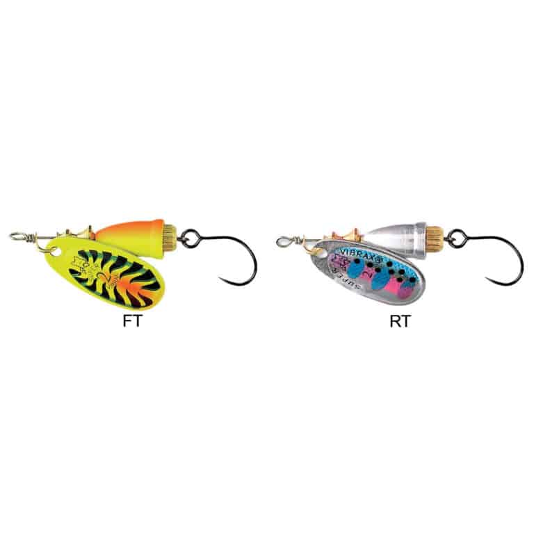 BLUE FOX VIBRAX FLUORESCENT 2 SINGLE HOOK BB-28501