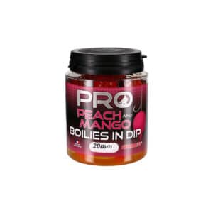 STARBAITS PRO PEACH & MANGO BOILIES IN DIP
