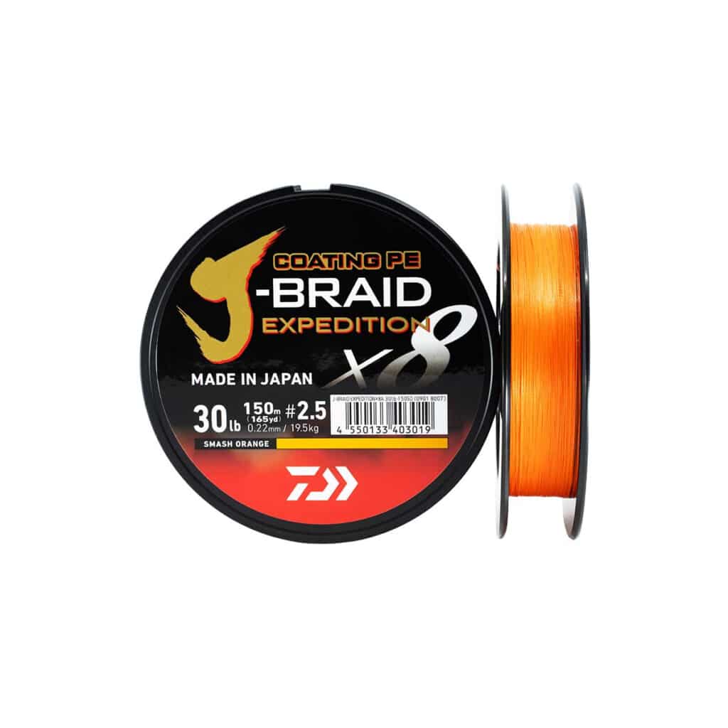 DAIWA J-BRAID EXPEDITION 150M SMASH ORANGE