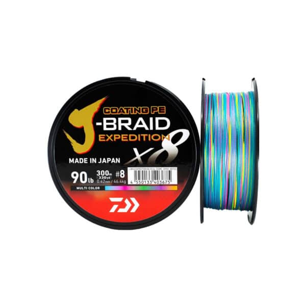 DAIWA J-BRAID EXPEDITION 300M MULTI COLOR