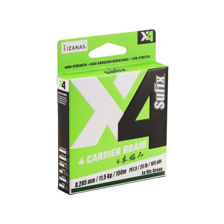 SUFIX X4 BRAID HI VIS YELLOW