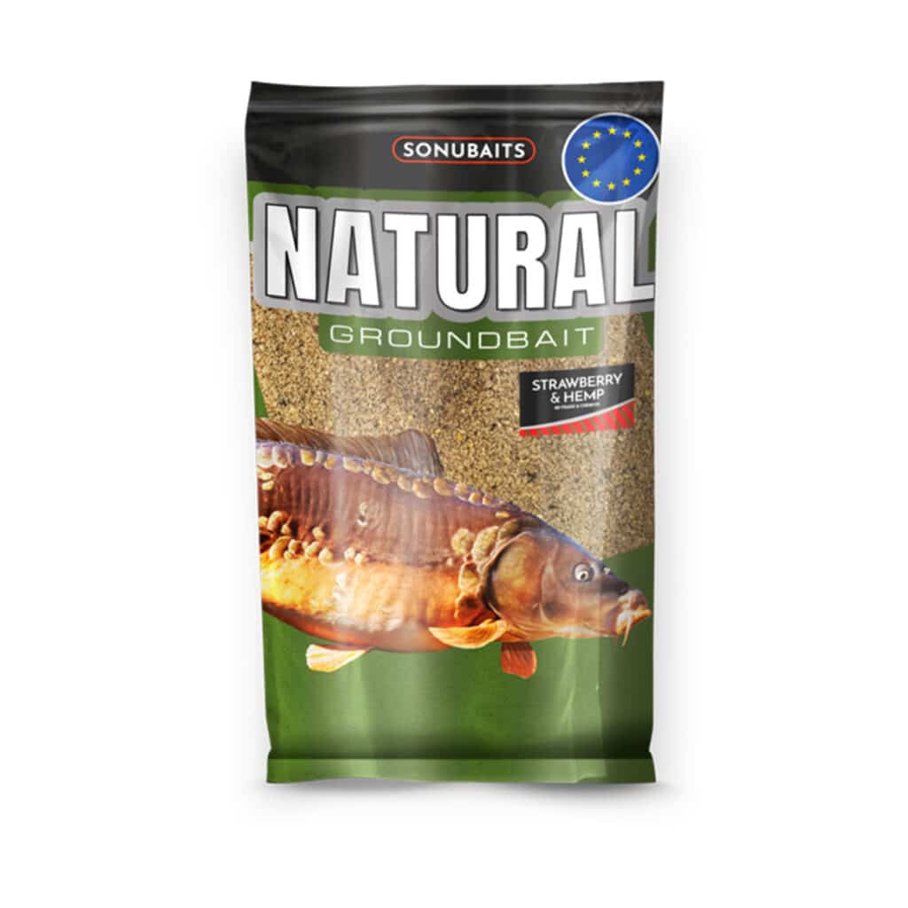 SONUBAITS NATURAL GROUNDBAIT FLAVOURED HEMP STRAWBERRY