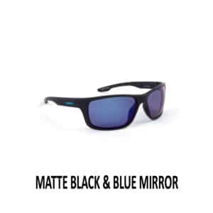 SHIMANO ANTARES EYEWEAR MATTE BLACK & BLUE MIRROR