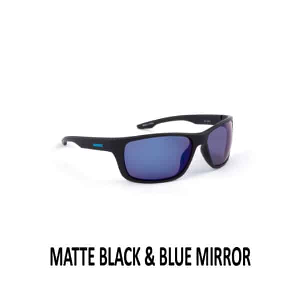 SHIMANO ANTARES EYEWEAR MATTE BLACK & BLUE MIRROR