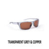 SHIMANO ANTARES EYEWEAR TRANSPARENT GREY & COPPER