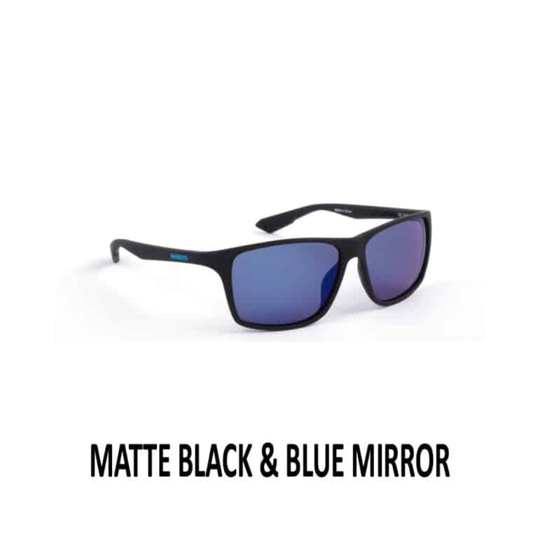 SHIMANO TECHNIUM EYEWEAR MATTE BLACK & BLUE MIRROR